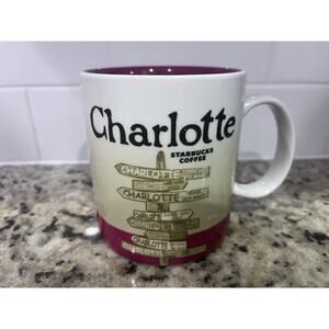 Charlotte North Carolina Starbucks Mug Excellent Use No Cracks